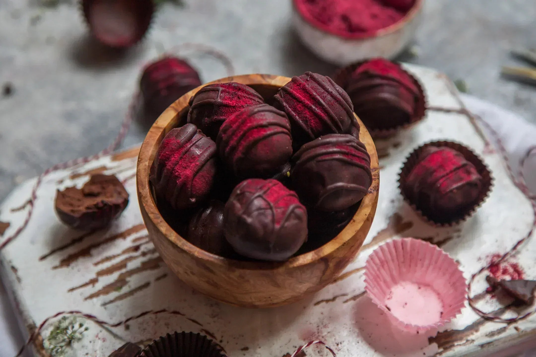 Vegan chocolate truffles