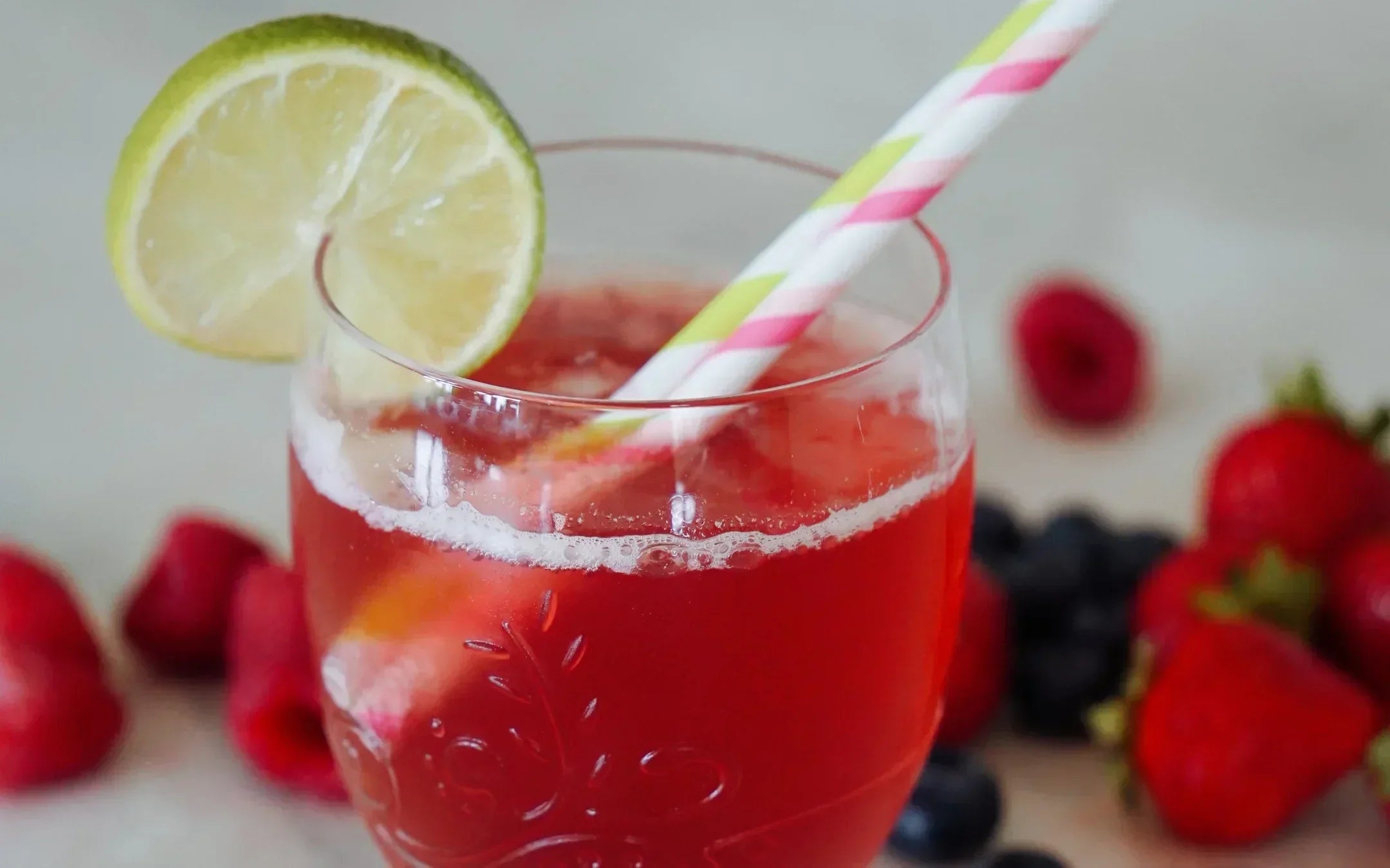 Ginger lime fizz with collagen