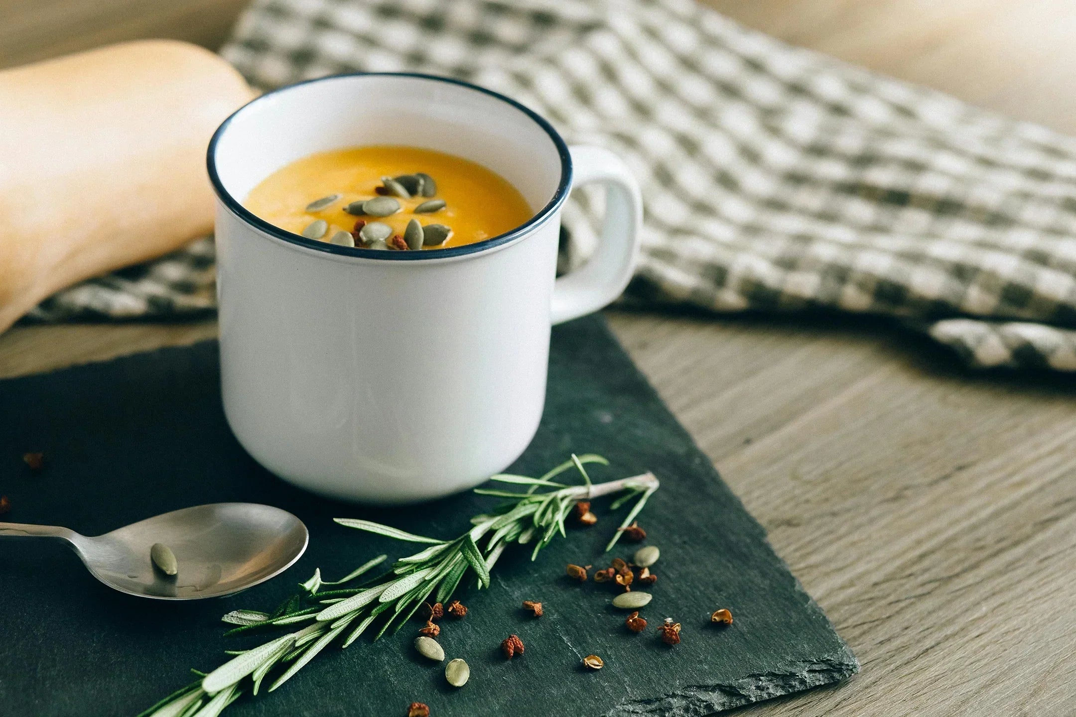 Coconut & butternut squash soup