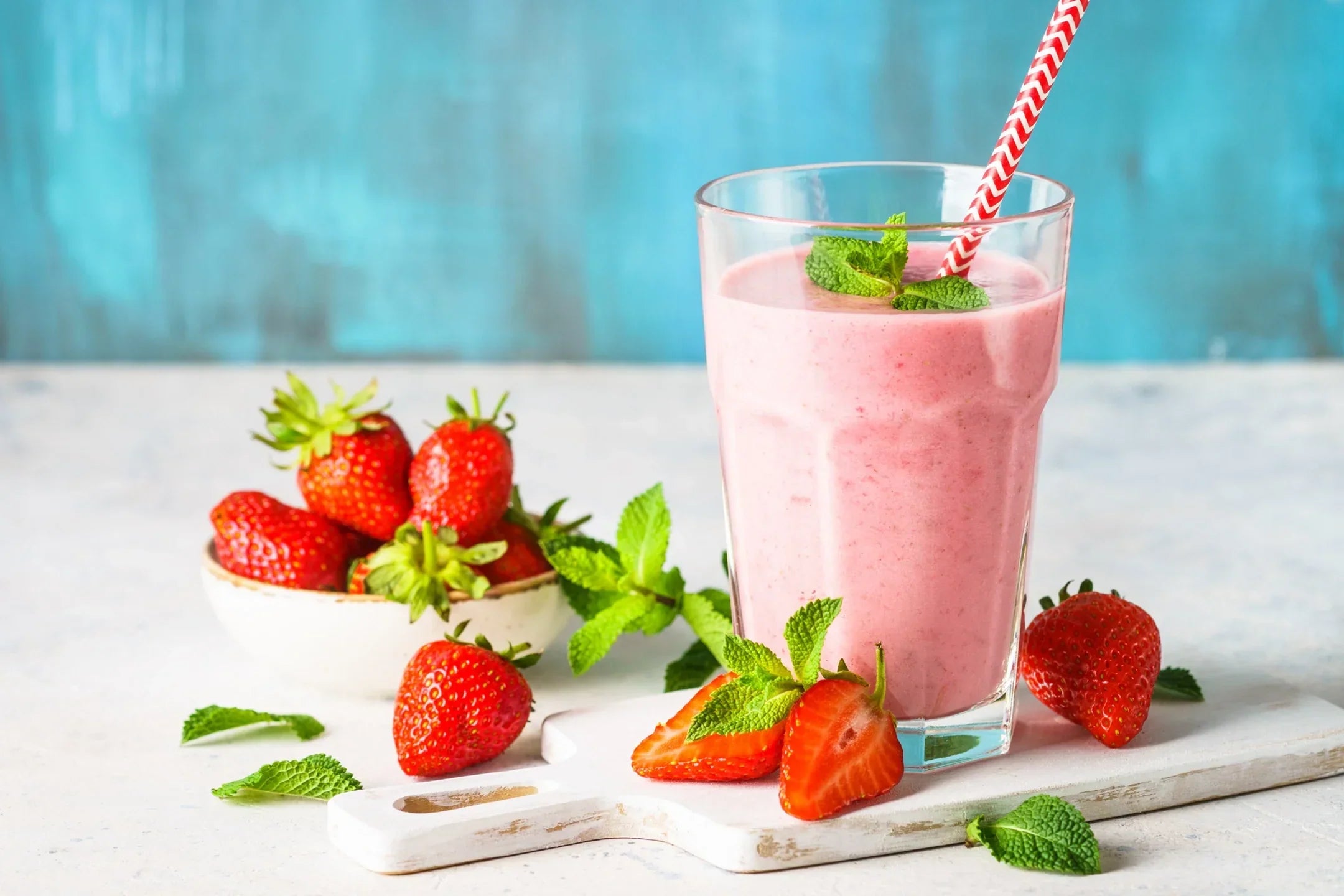 Coconut, berry shake with collagen