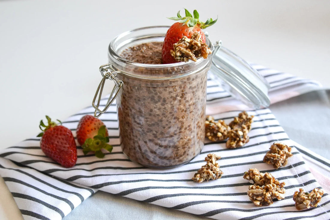 Chocolate hazelnut & vanilla chia pudding