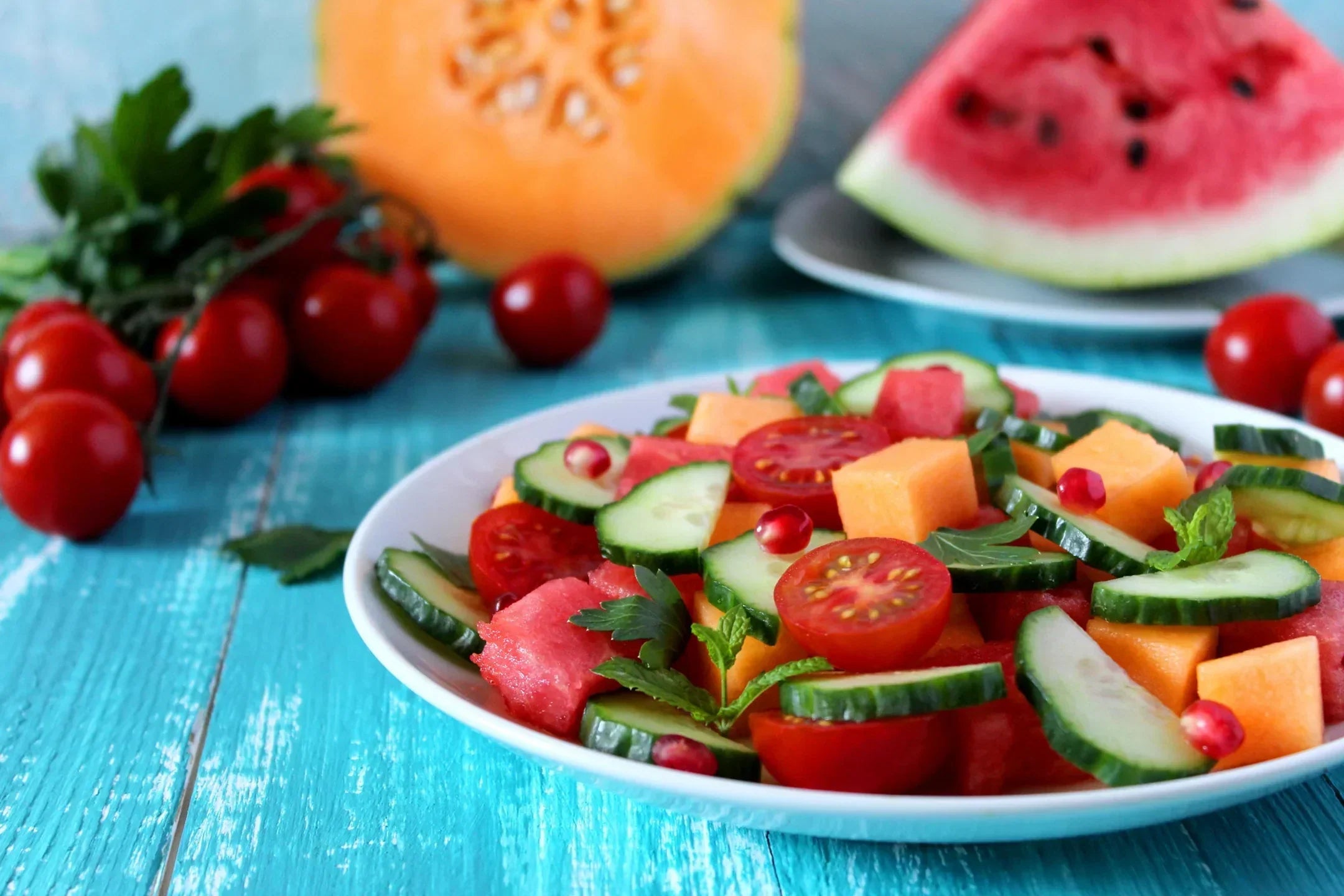 Asian watermelon & sesame salad