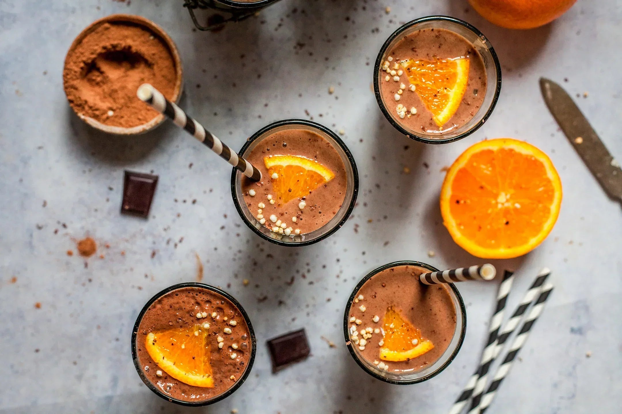 Chocolate & orange protein smoothie