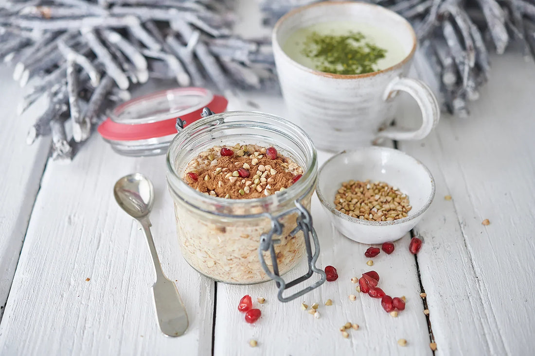 Christmas overnight oats