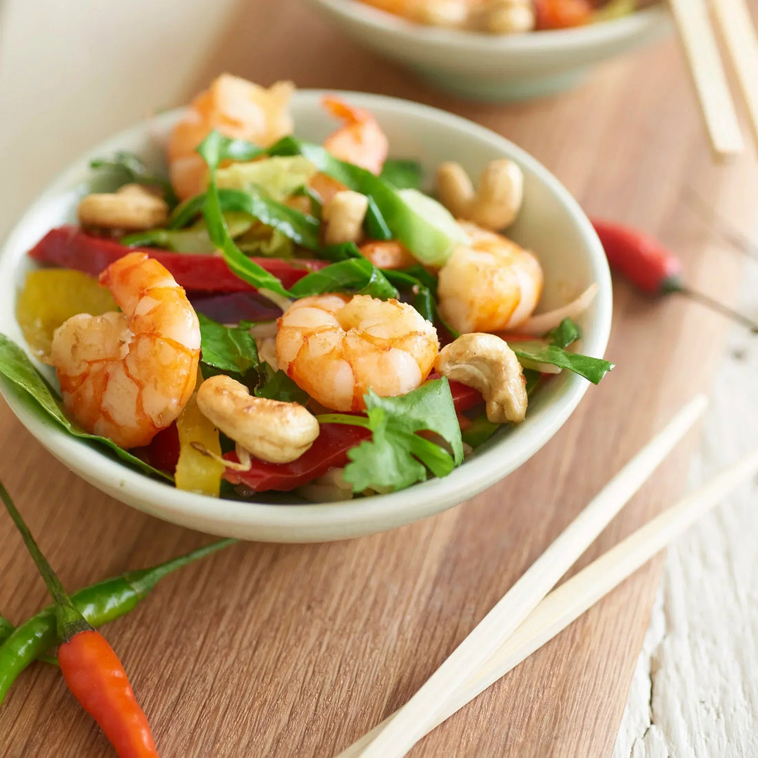Prawn and cashew stir fry