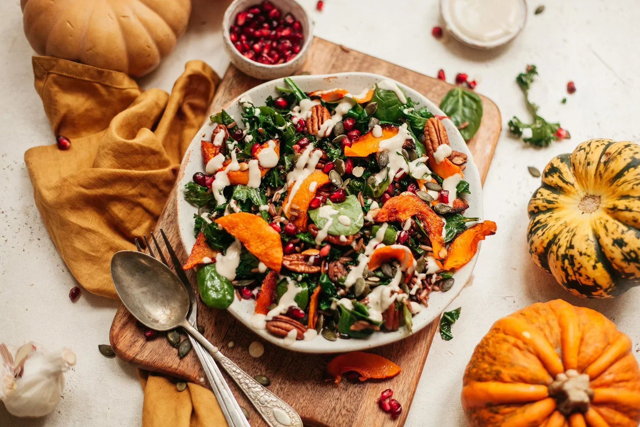 Roast pumpkin salad