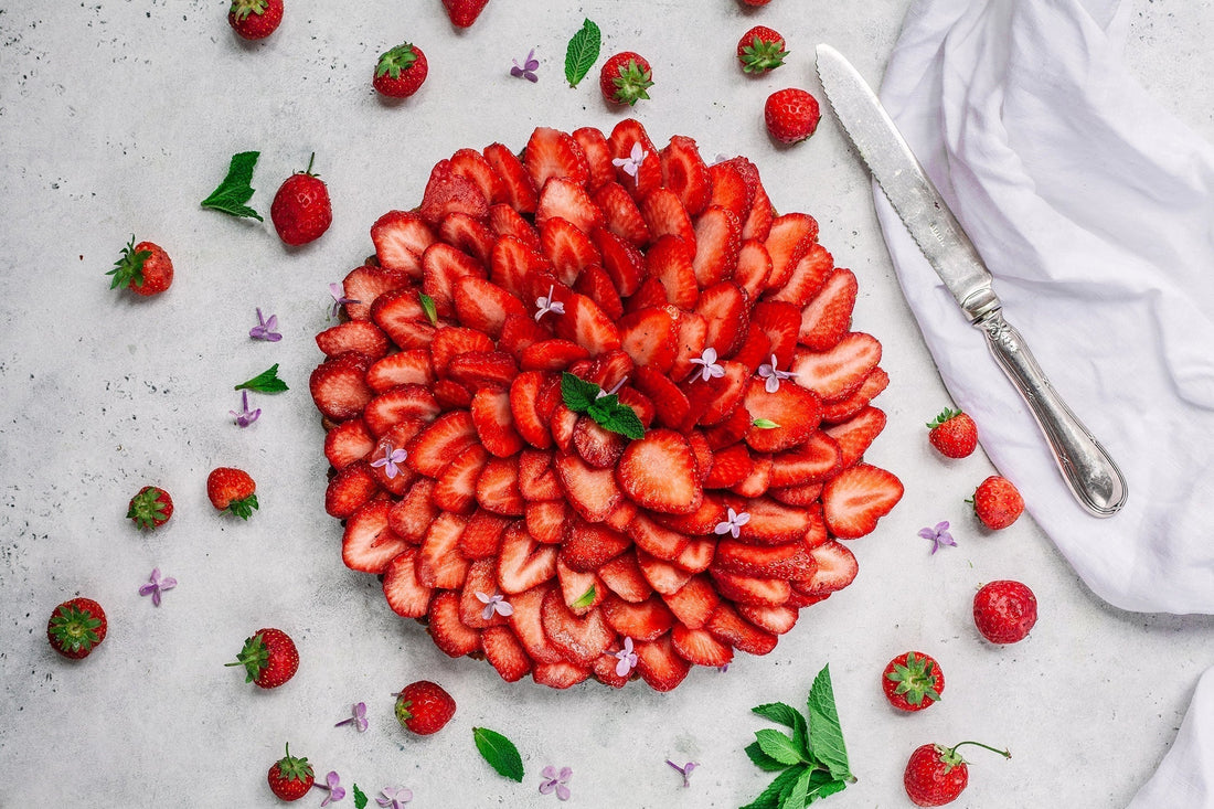Strawberry tart with collagen